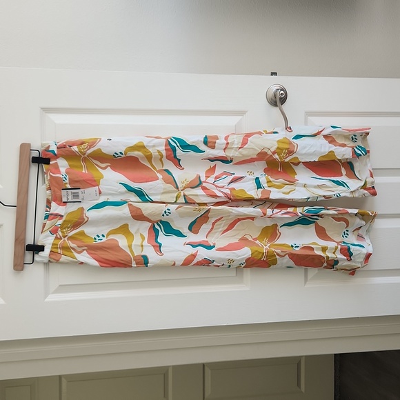 Roxy Pants - Roxy Pants Make Waves Move Moutains Beachy Midnight Journey Boho Floral Pullon S